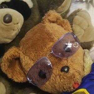 Cute cute cute. Stone accented purple sunglasses